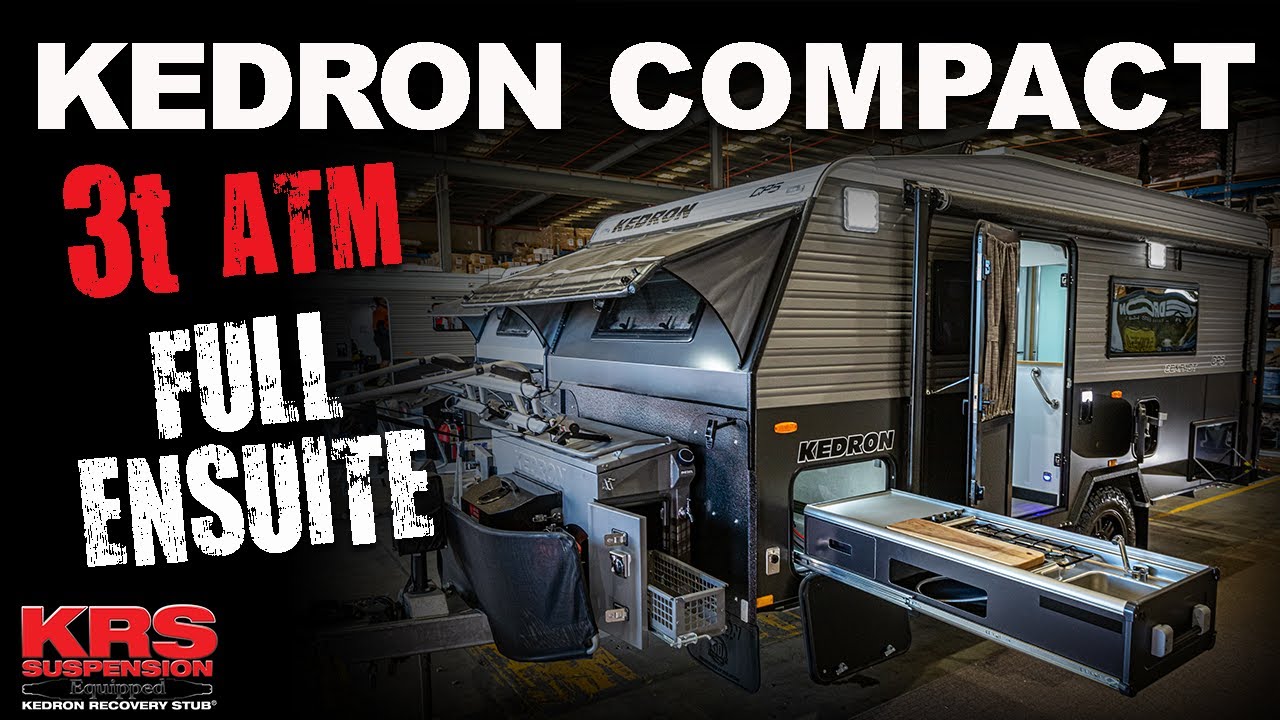 3t ATM FULL ENSUITE KEDRON 17ft COMPACT CARAVAN - KRS 'RECOVERY STUB'®️ SUSPENSION