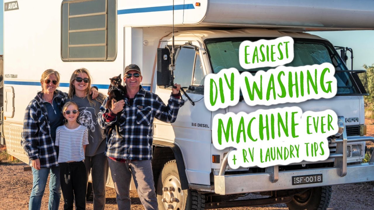 The easiest DIY washing machine for your caravan ever + RV laundry tips