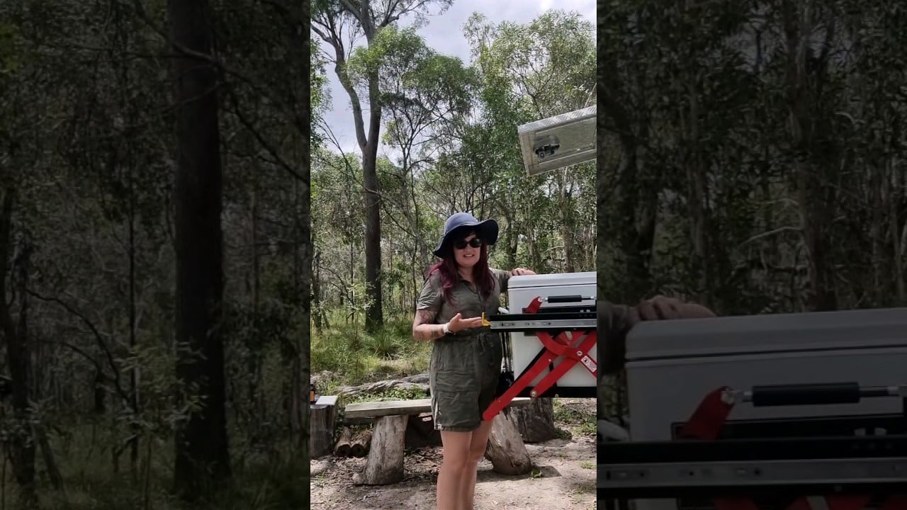 This drop down fridge slide from Clearview is a game changer