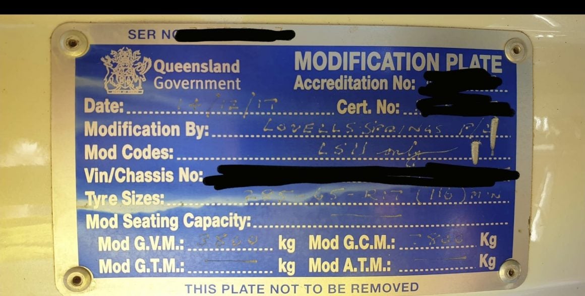 44  Queensland Car Modification Codes  Latest HD