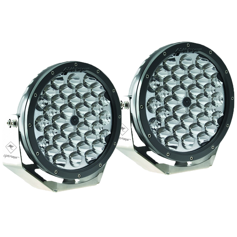 RV DAILY Lightforce Chrome 215mm LED Driving Lights