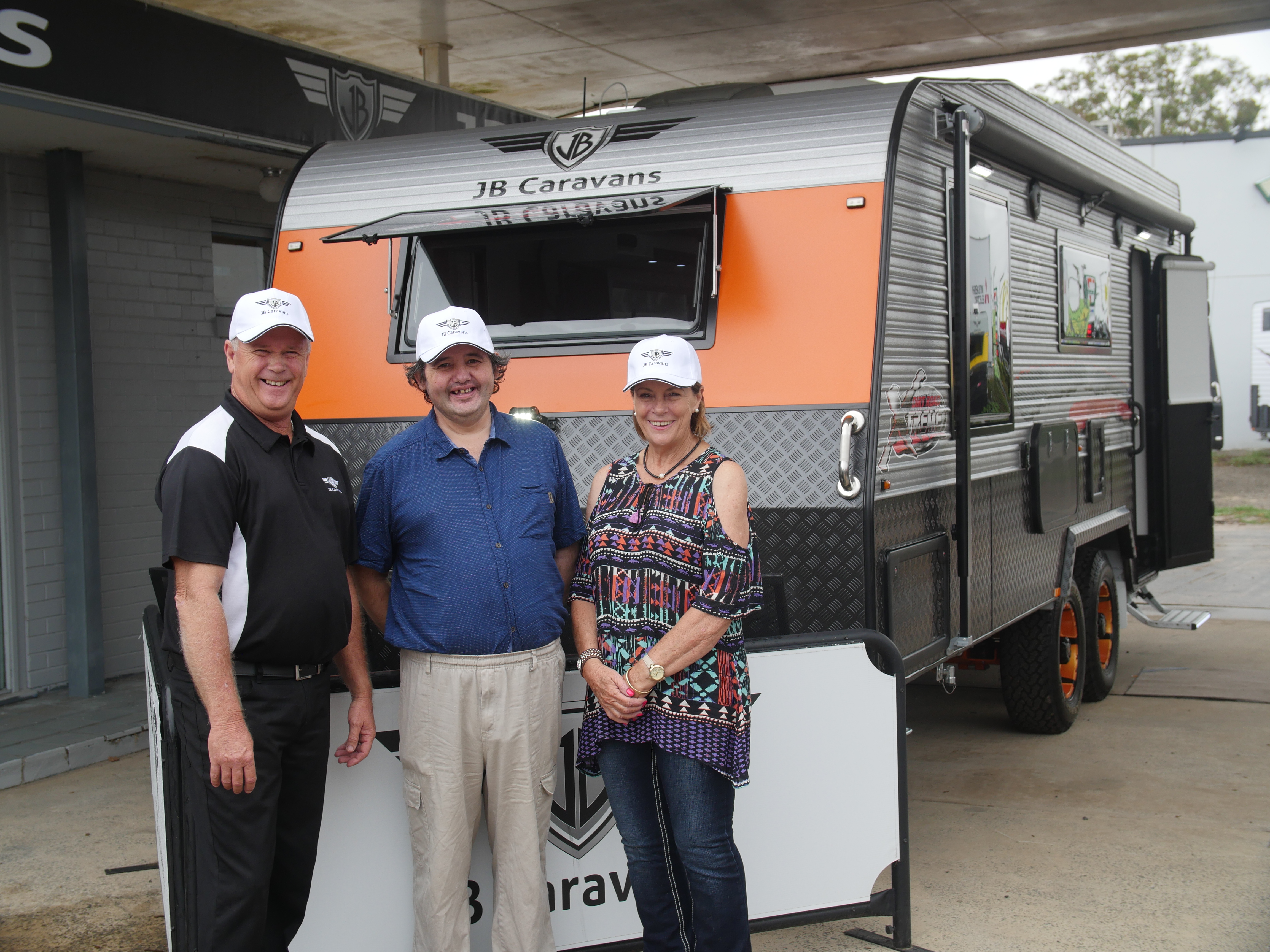 JB Caravan competition winner picks up his prize!