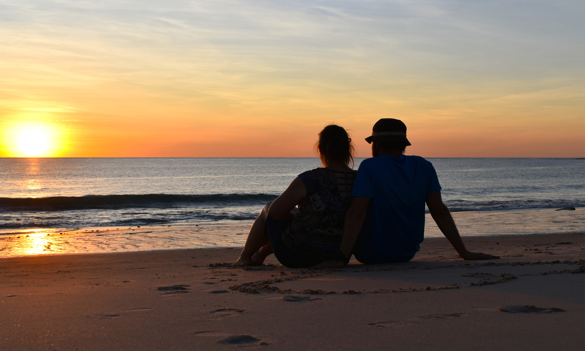 beach scene