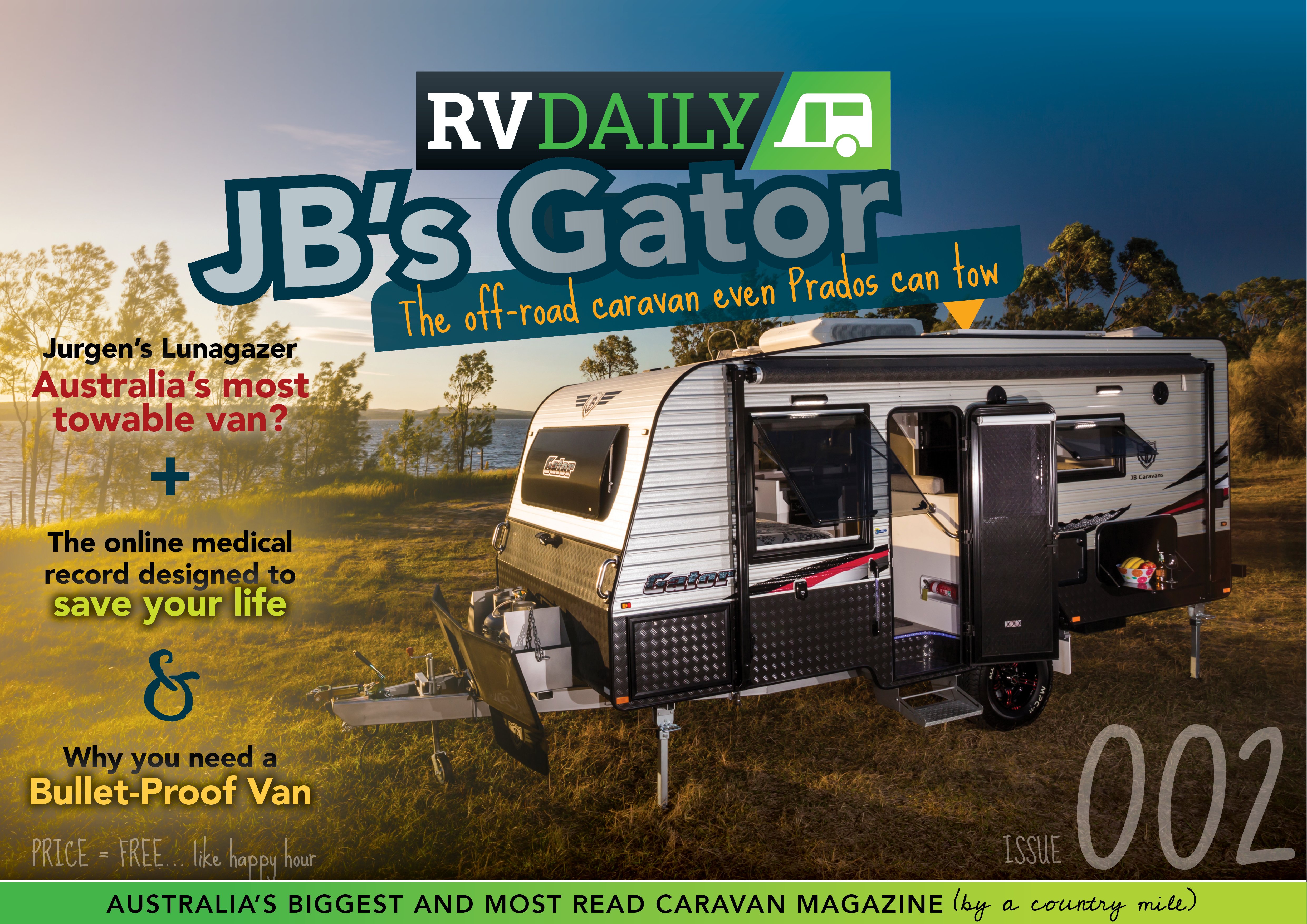 ISSUE 002 – JB’s Gator, the off-road caravan even Prados can tow