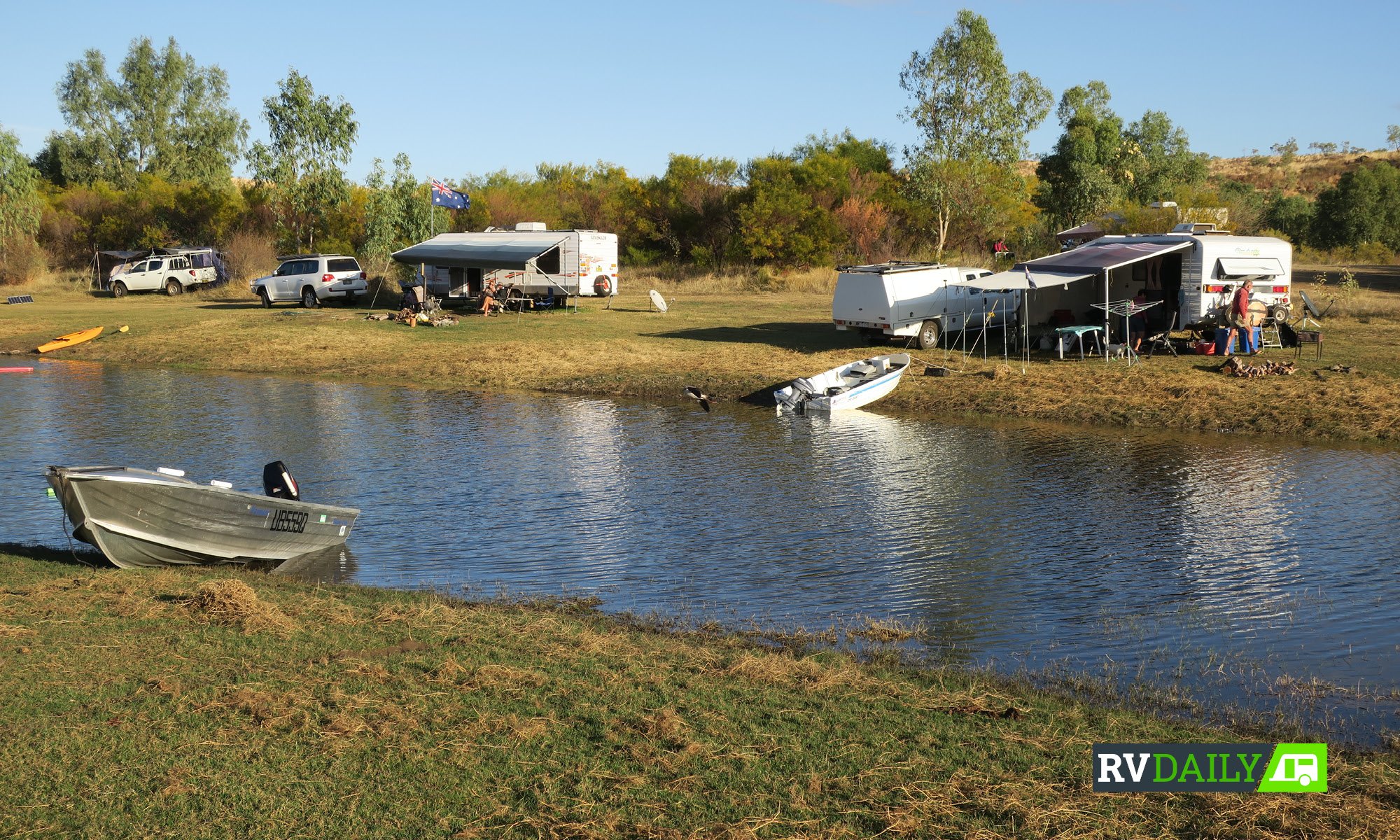 Lake Corella waterfront camping