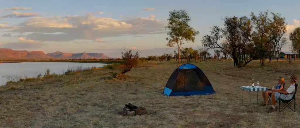 Gorgeous view from a camping spot in Home Valley outback station stay
