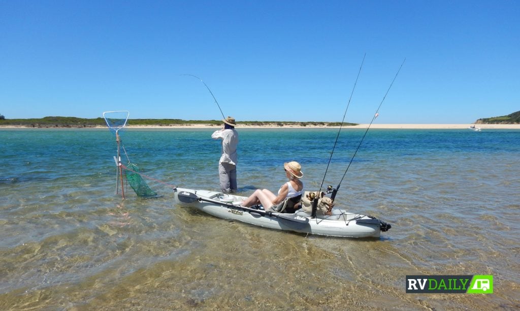 boat storage, kayak-based fishing