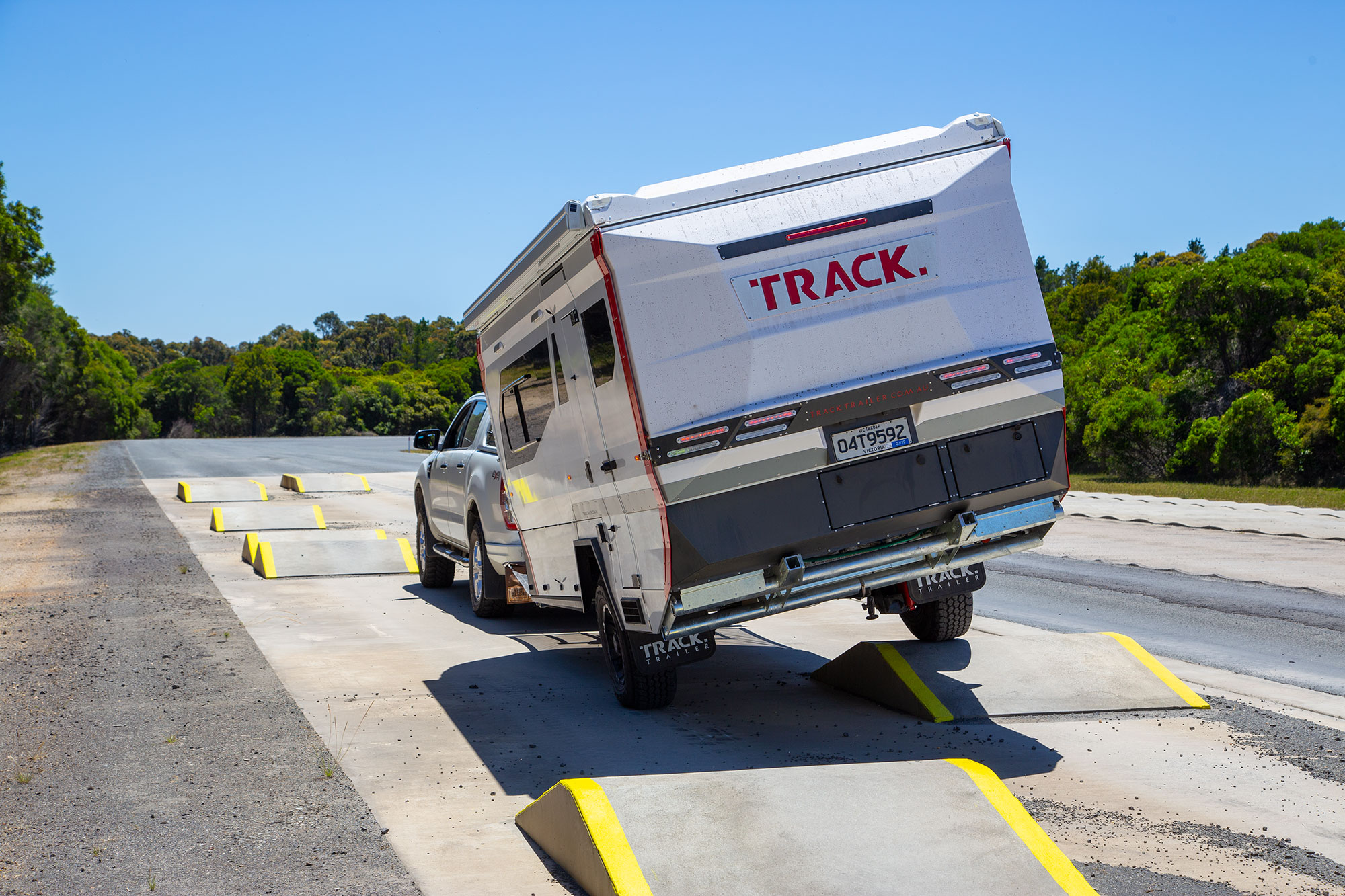 Exclusive: Track Trailer T4 off-road hybrid van in action