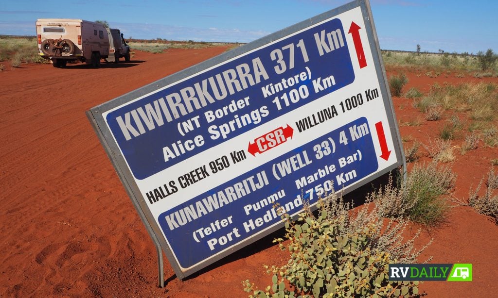 remote area road sign