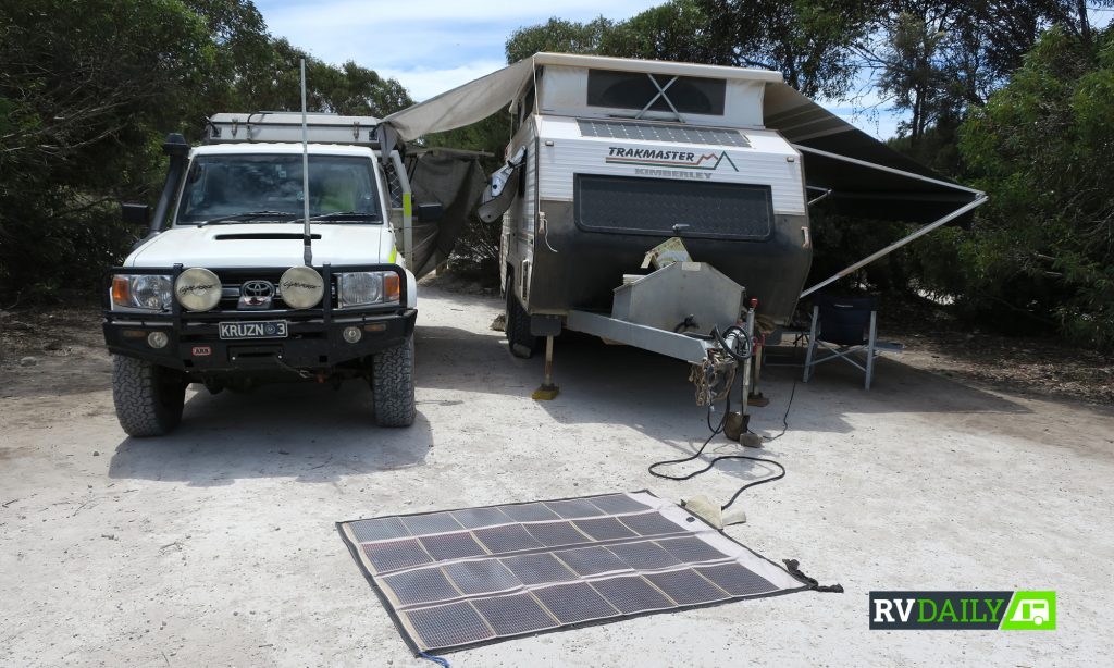 using solar for remote camping