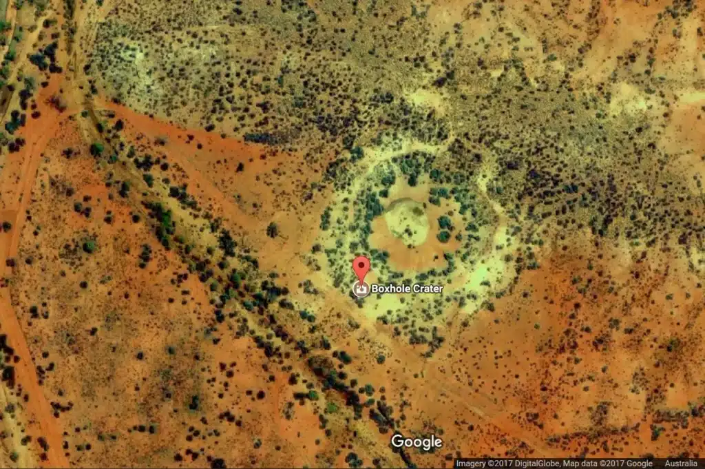 View of Boxhole Crater 1