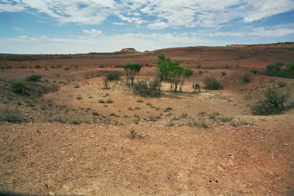 View of crater at Henbury