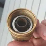 Spring and piston inside caravan water pressure valve assembly