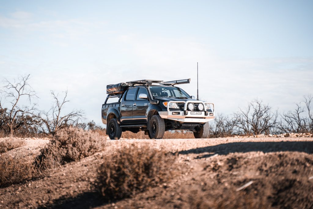 SUV in the outback