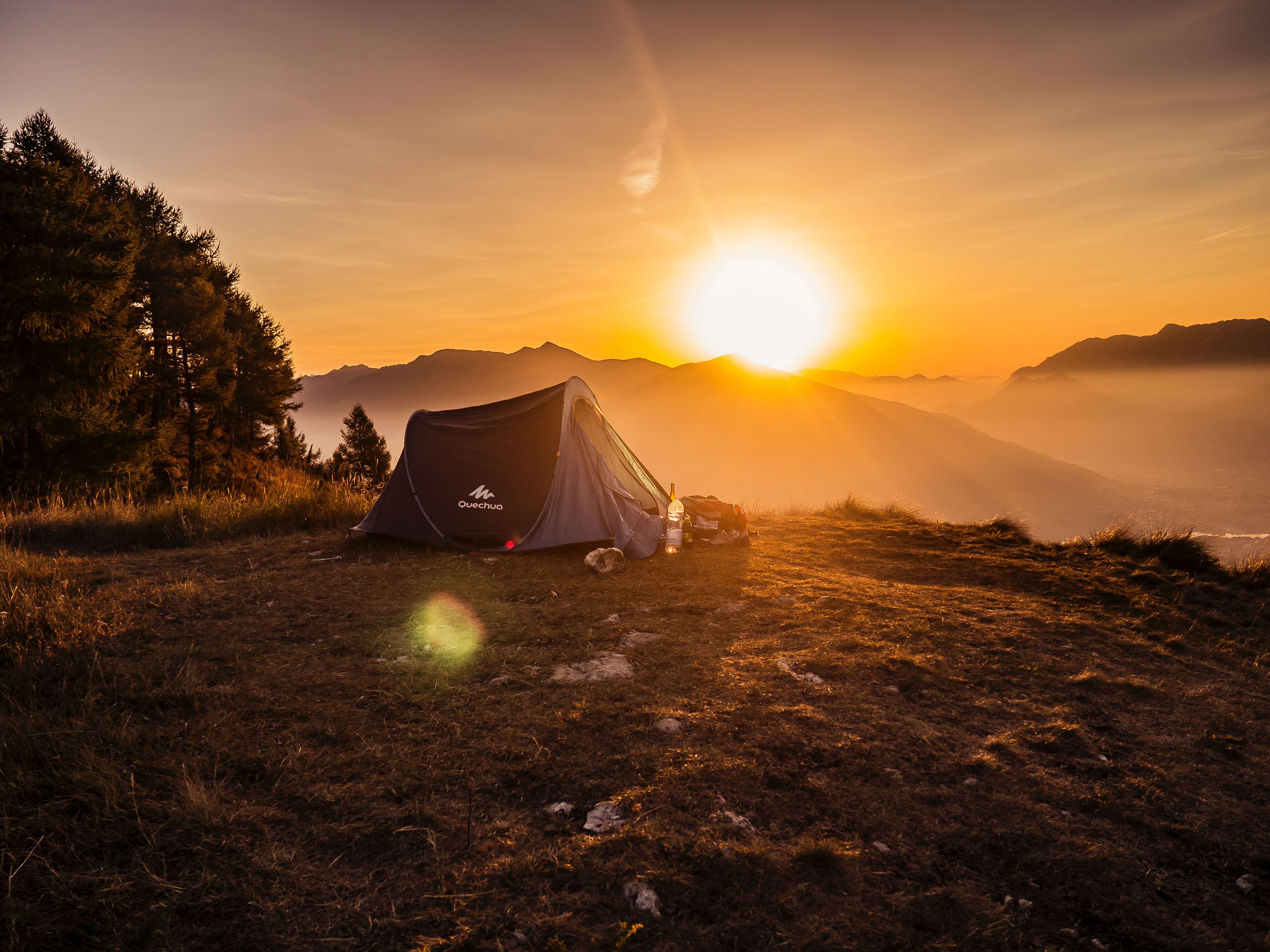 Tent at sunrise