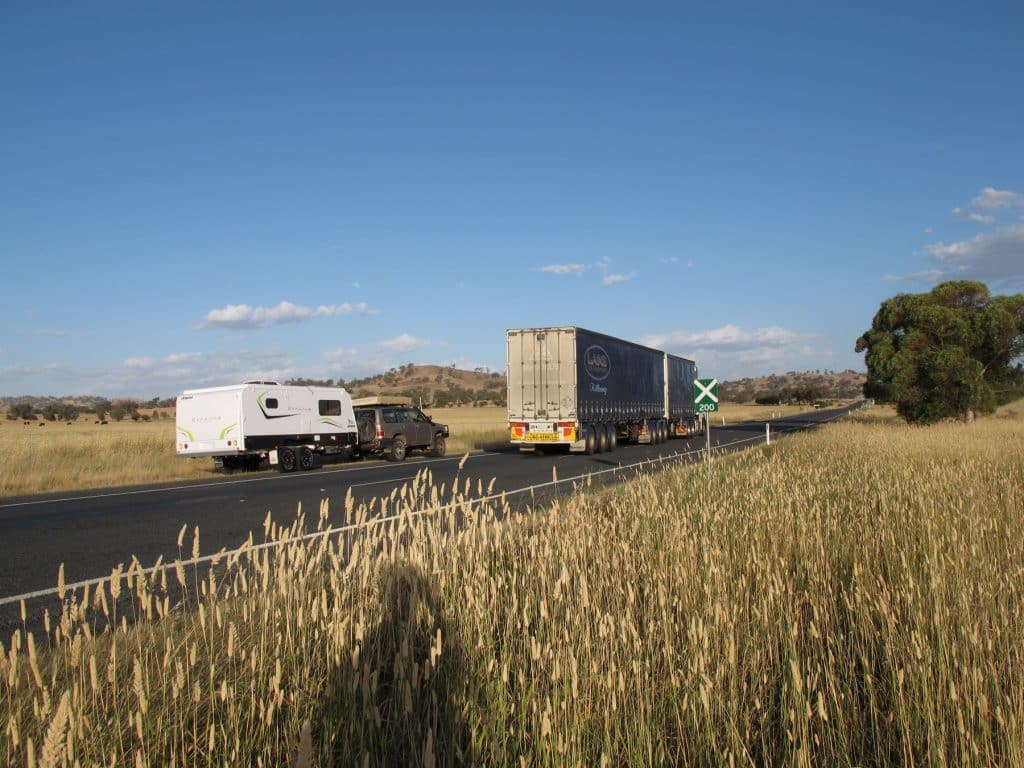 overtaking RV