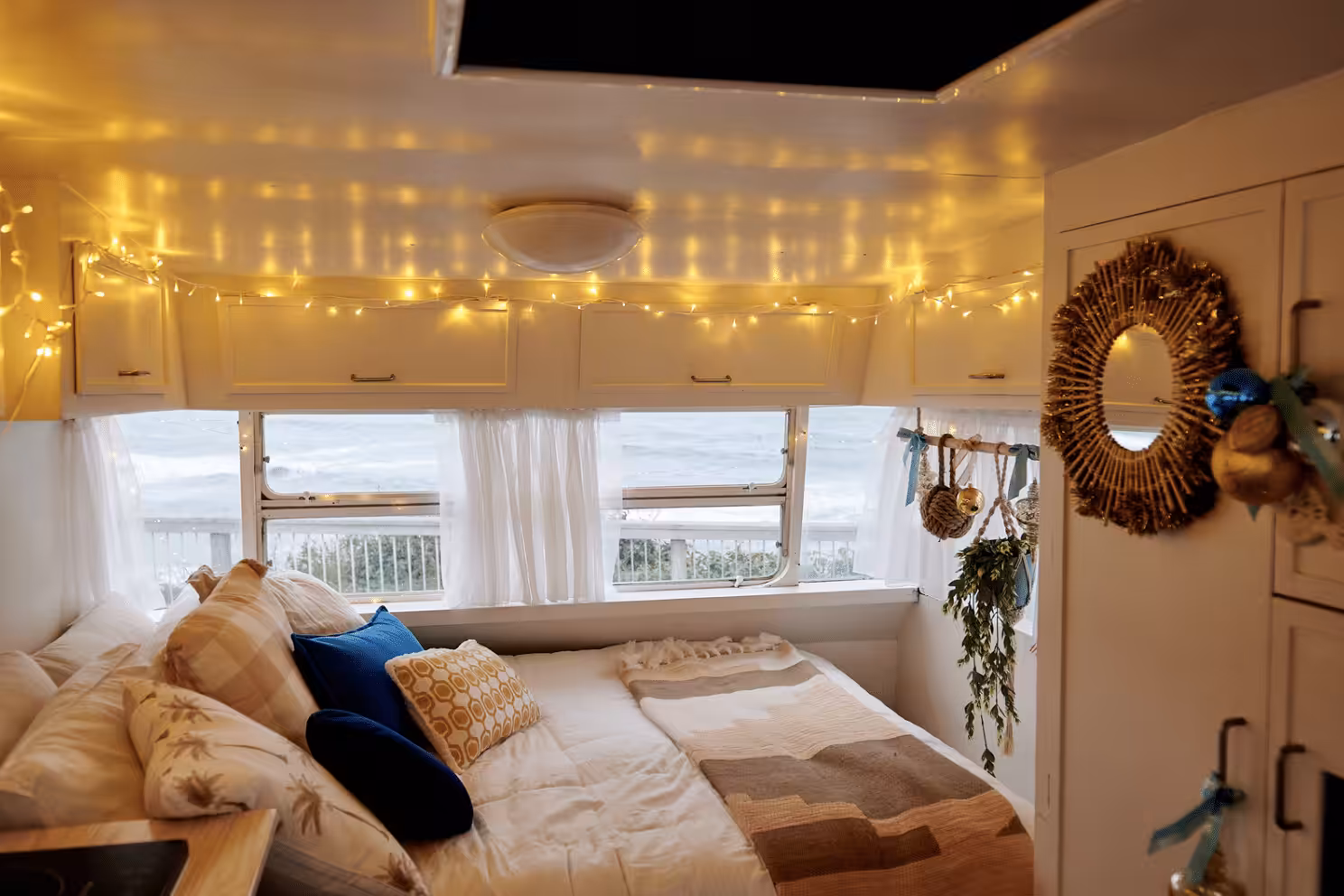 Inside of caravan