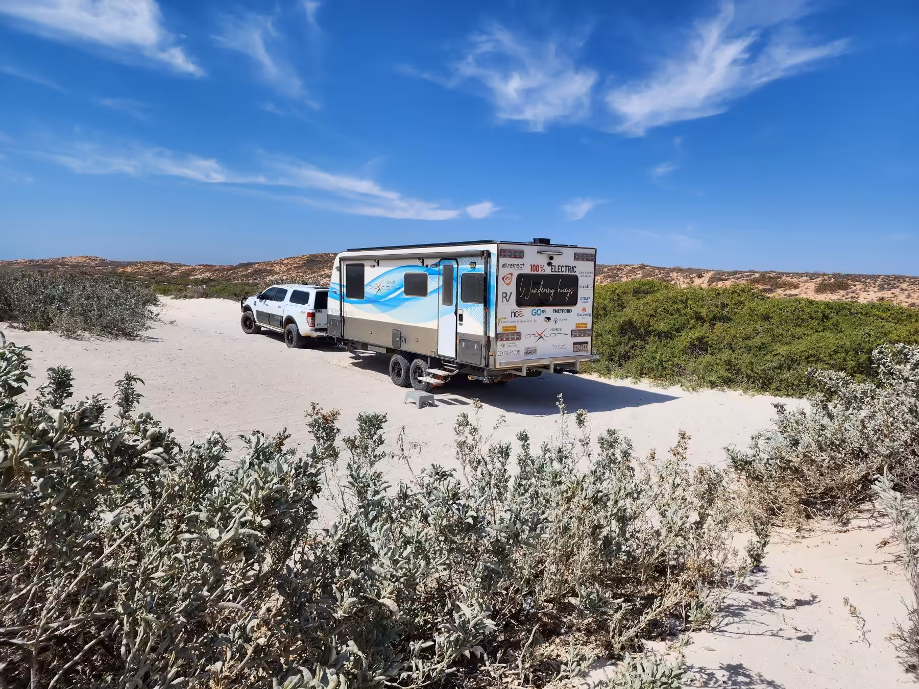 electric caravan off-grid