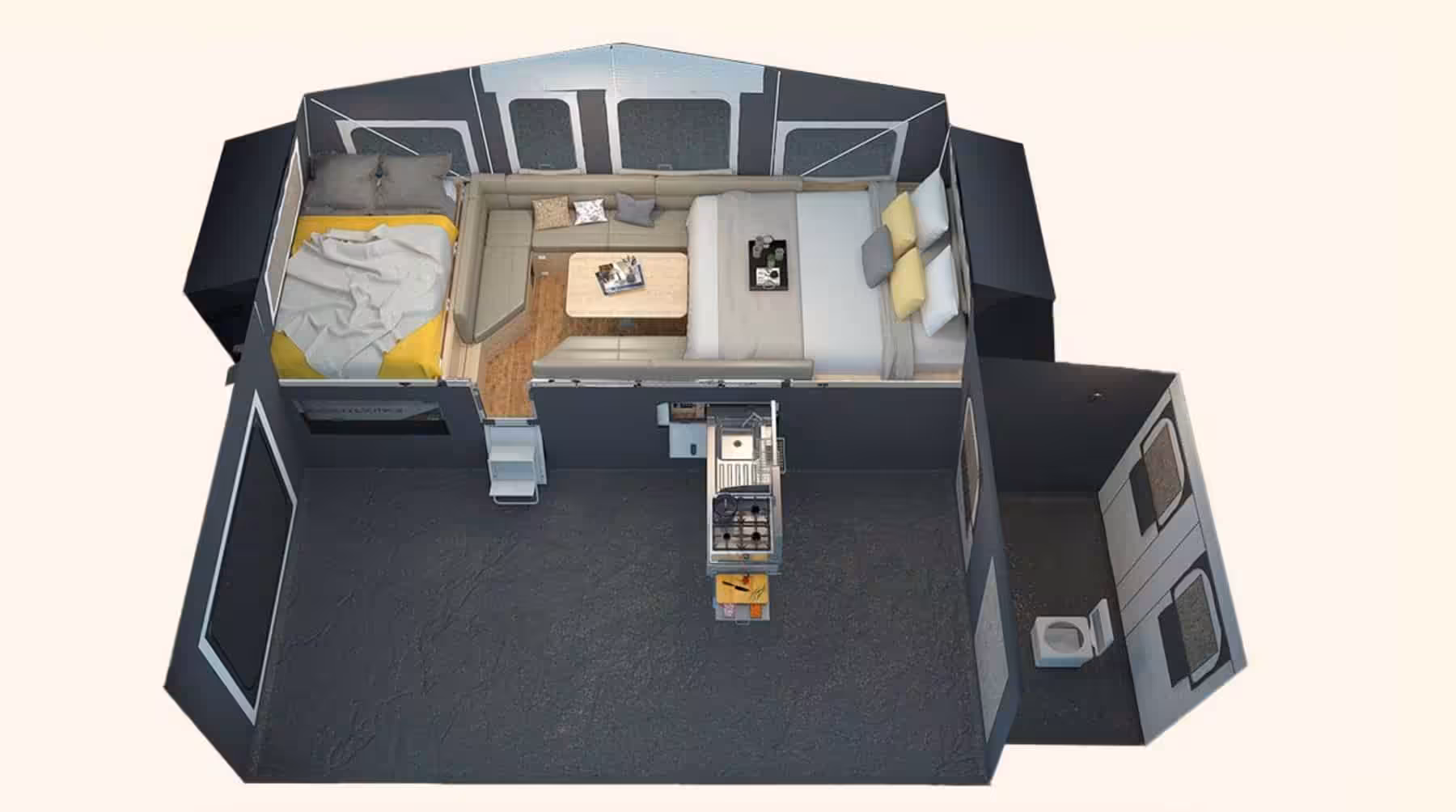 hard floor camper trailers - Ezytrail Lincoln MK3