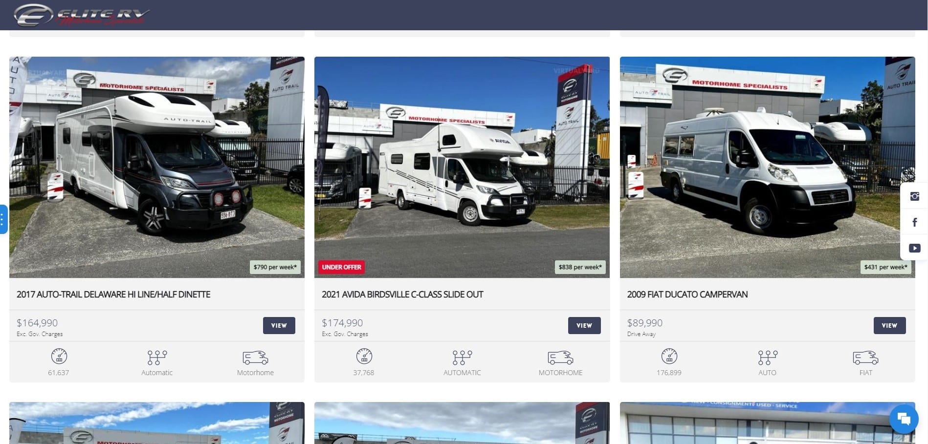 buying a motorhome campervan