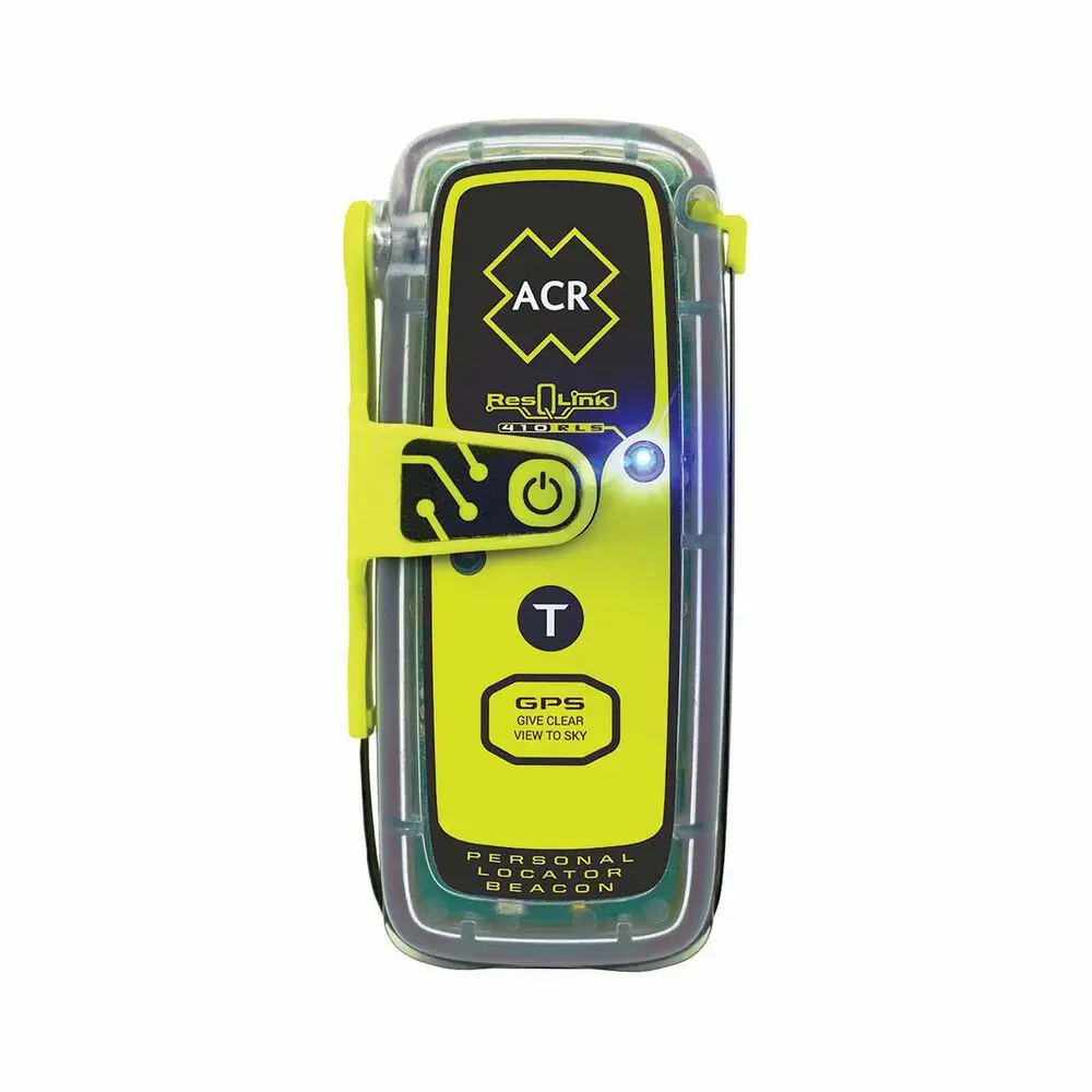 ACR ResQLink personal locator beacon with registration documentation