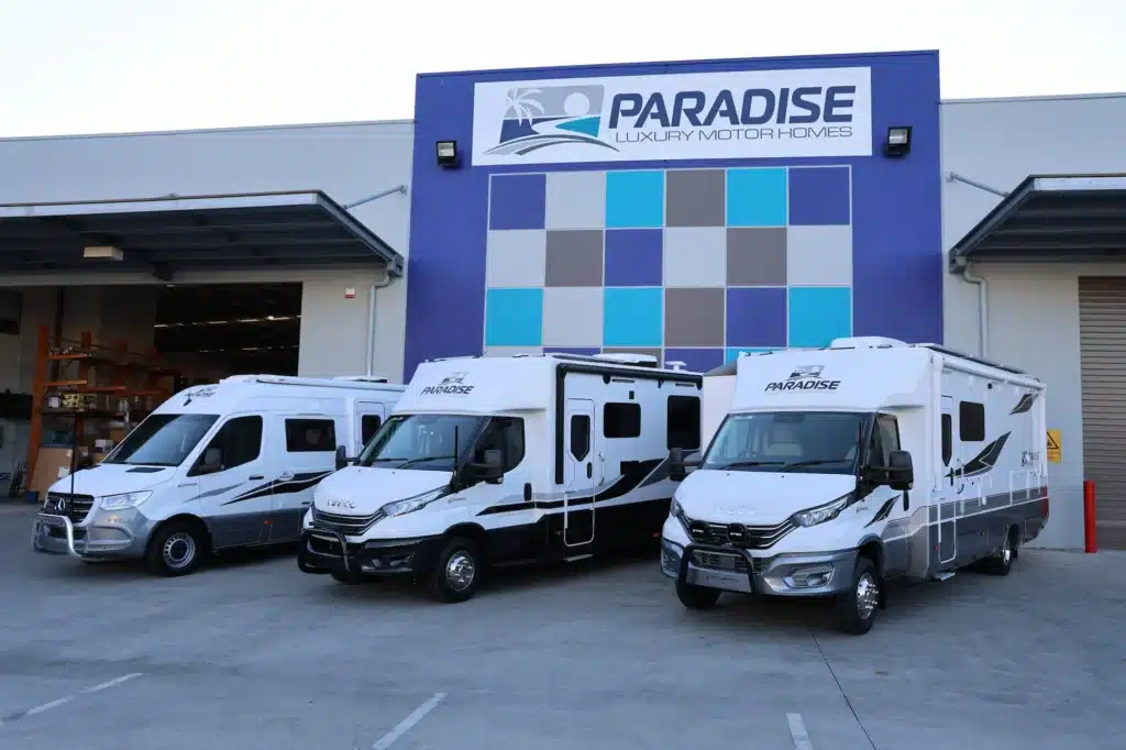 JB Caravans luxury interior featuring smart technology Australian RV innovation
