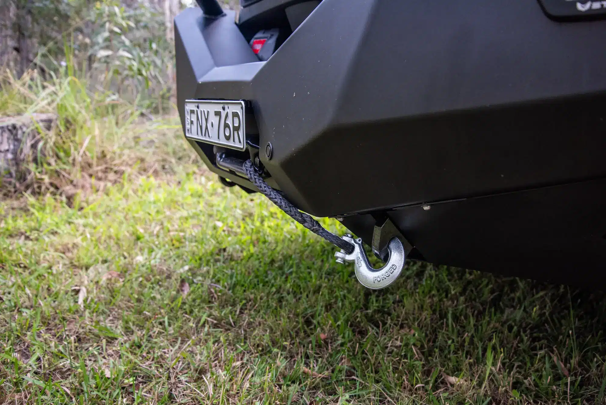 Kimberley Kampers Kruiswagen off-road features including winch and all-terrain tyres