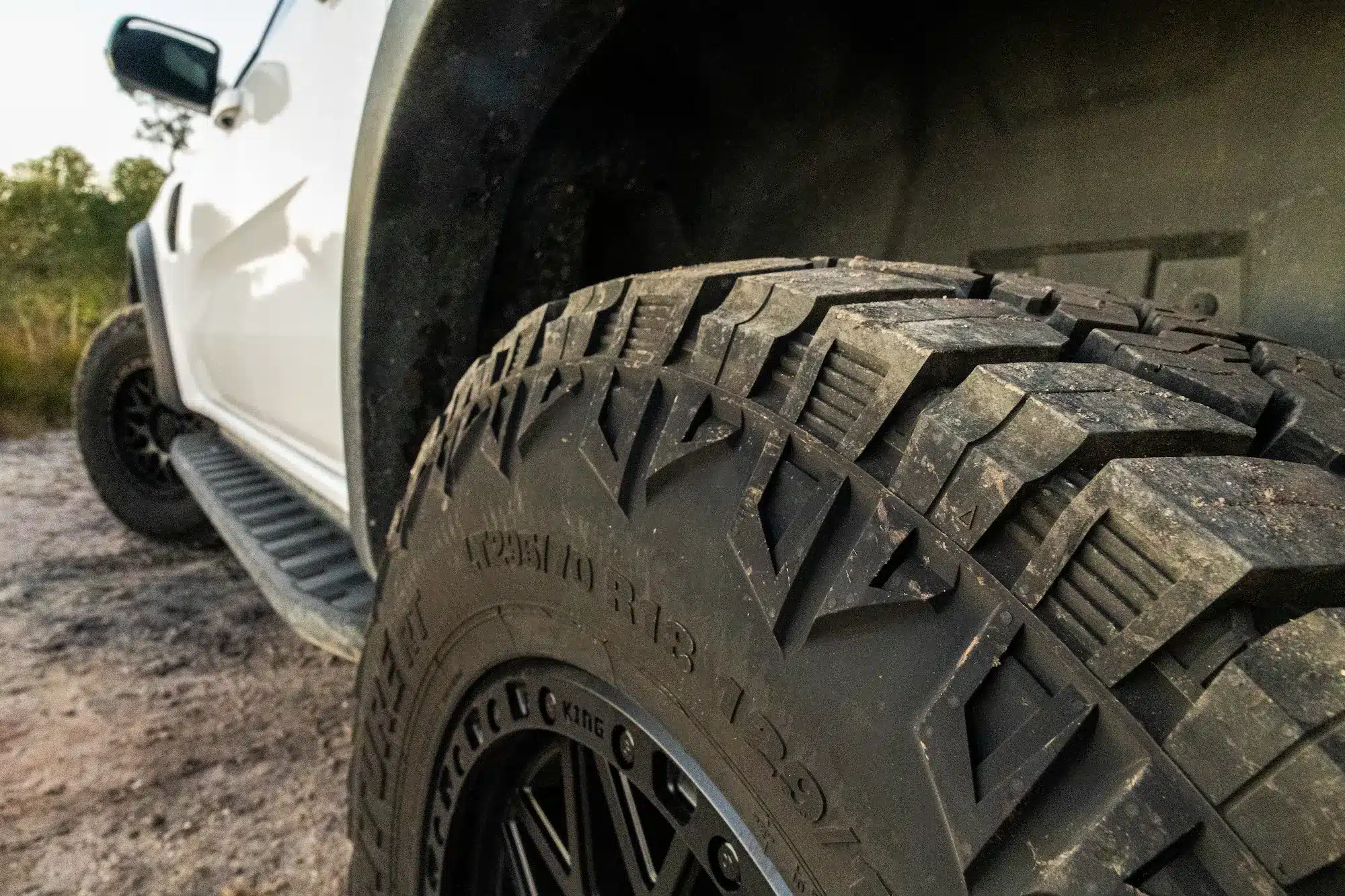 The Kumho RT bold sidewall lugs help you hook up and keep moving when the terrain turns to slop.