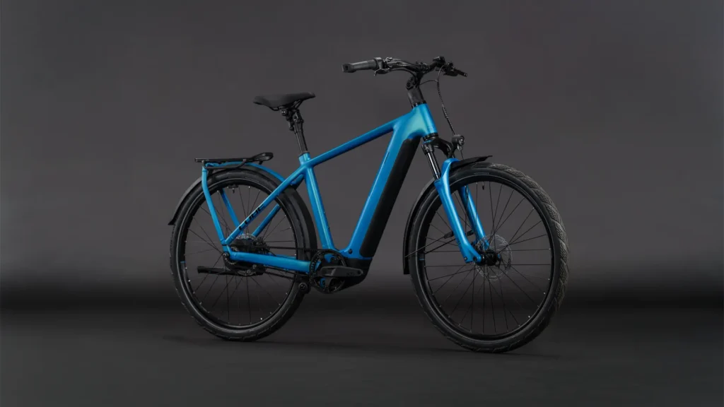 Cube Kathmandu Hybrid blue frame e-bike