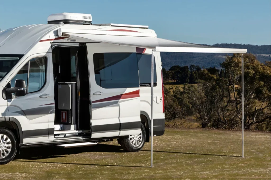 LDV Deliver 9 Campervan with retractable awning extended