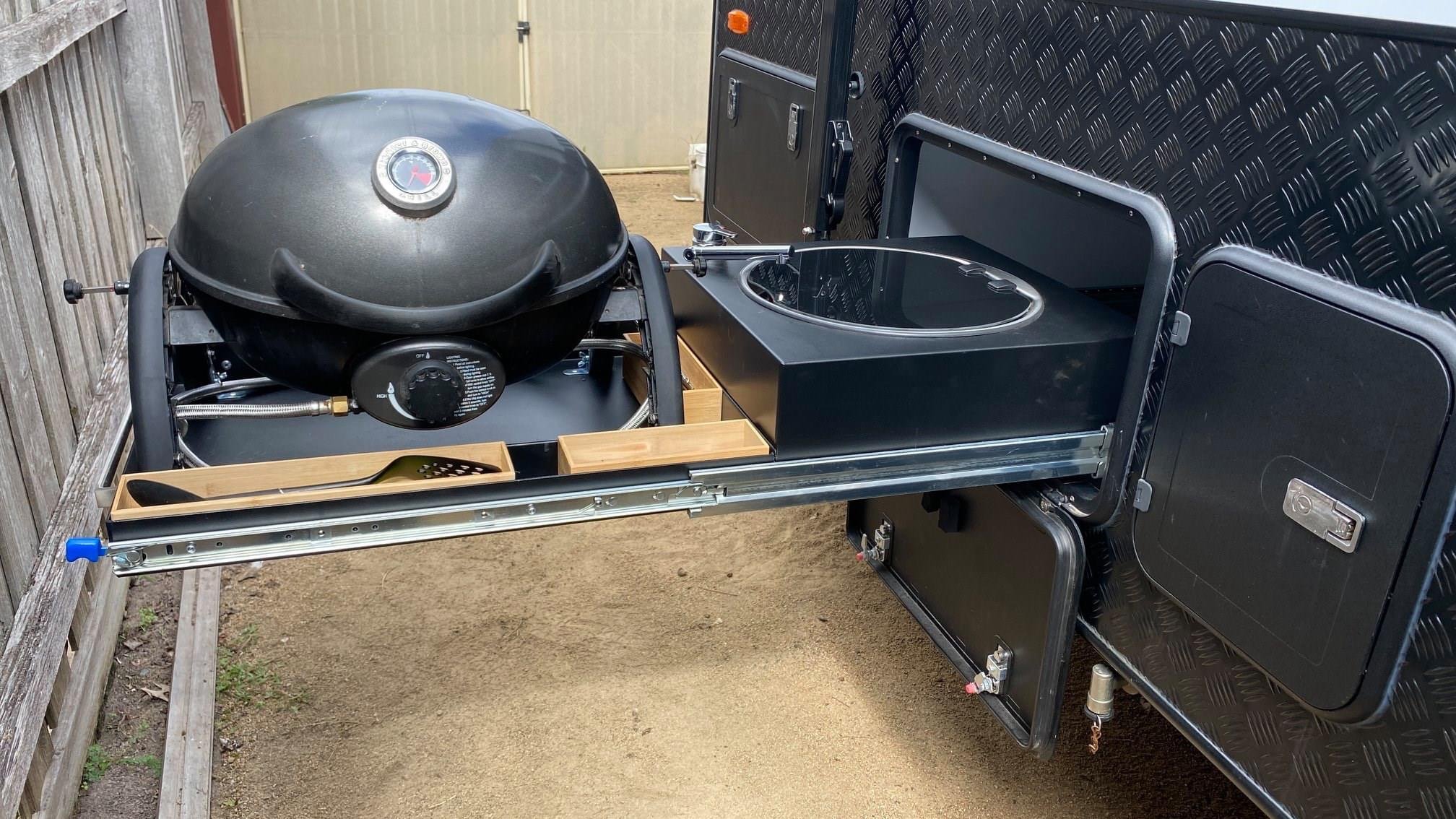 How to add a barbecue to your caravan slide-out kitchen - RV Daily