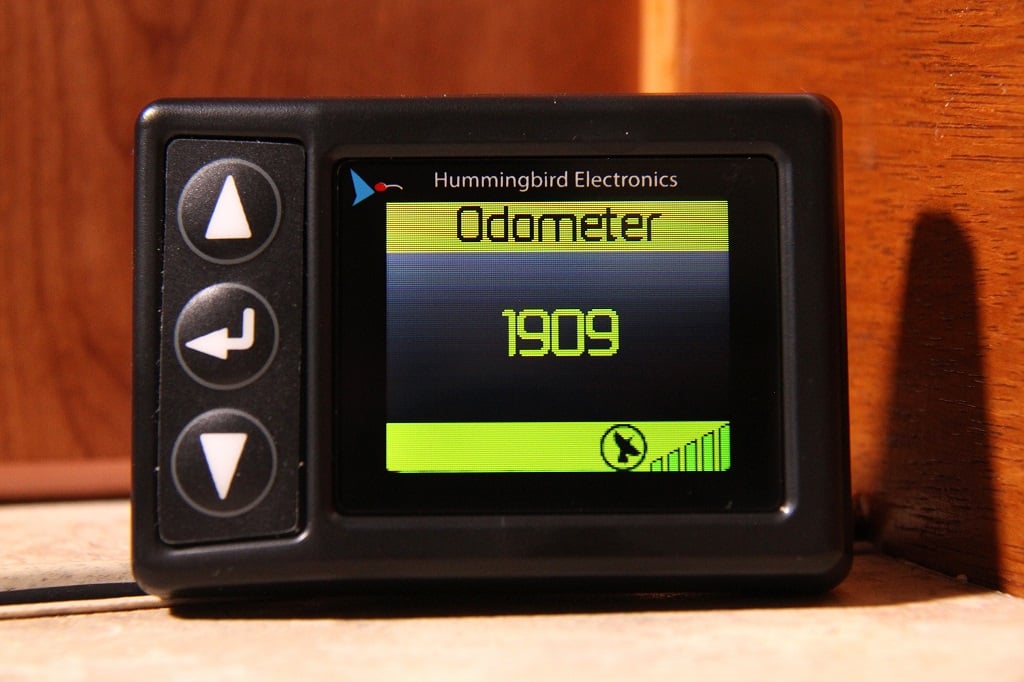 Hummingbird caravan odometer