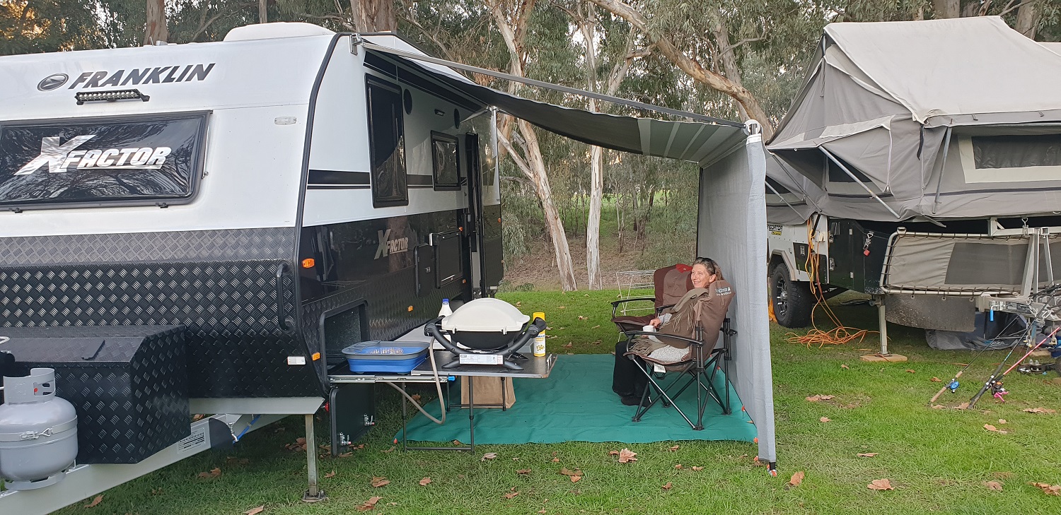 The awning area on a Franklin X-Factor 