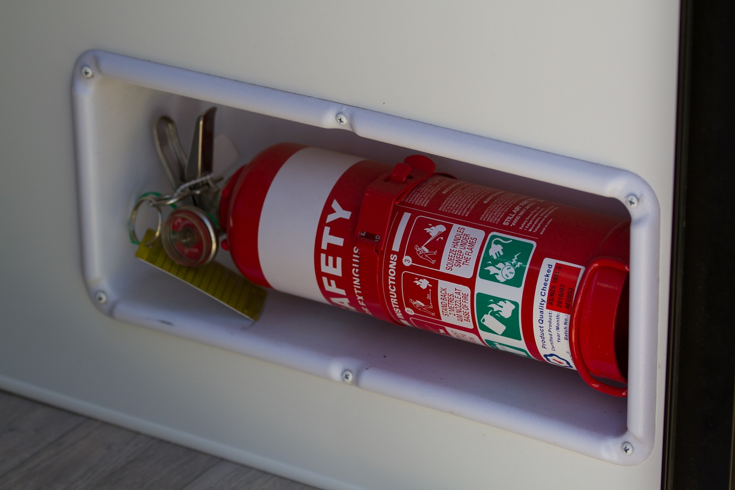 caravan fire extinguisher