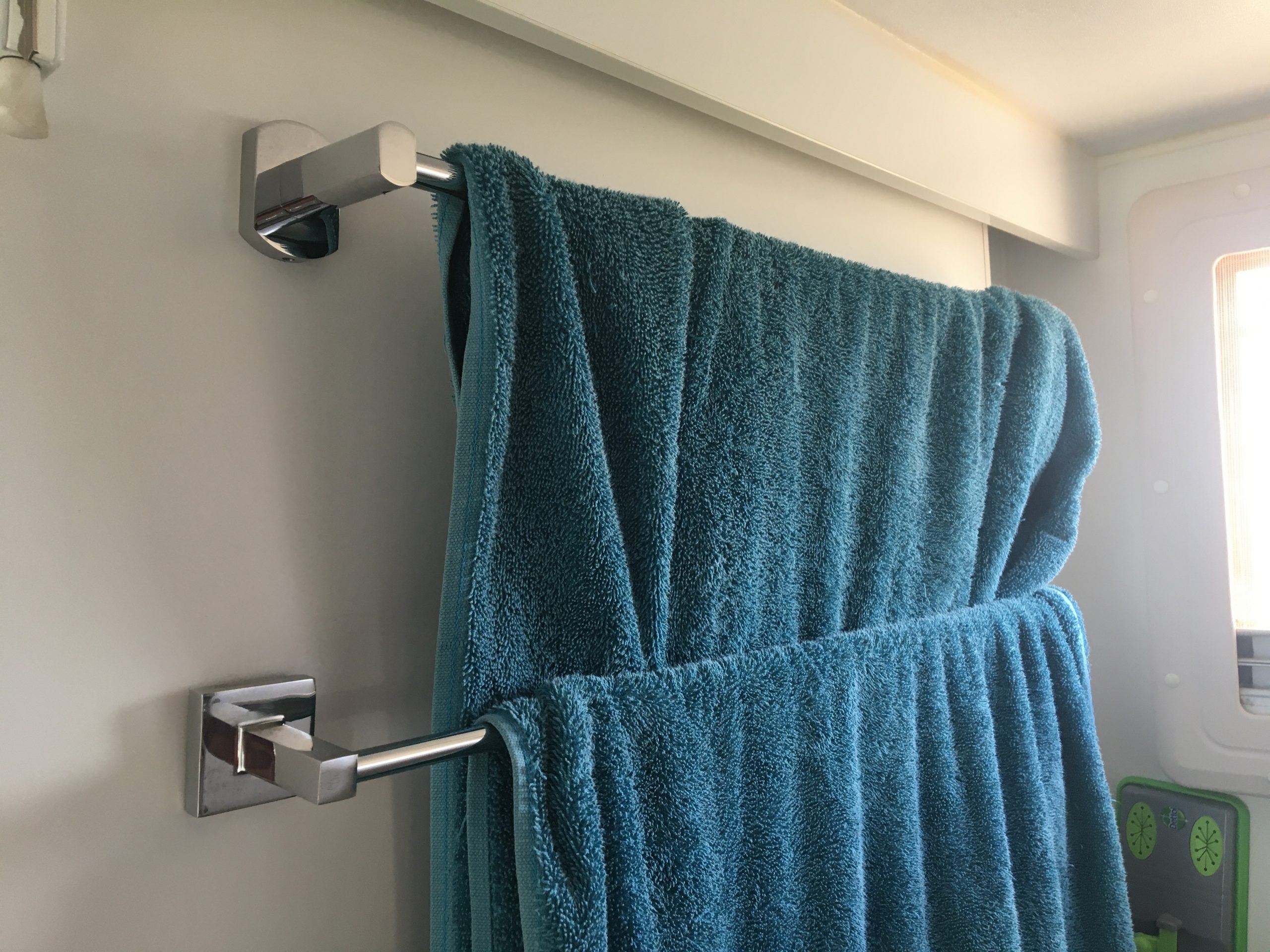 Ensuite towel rack