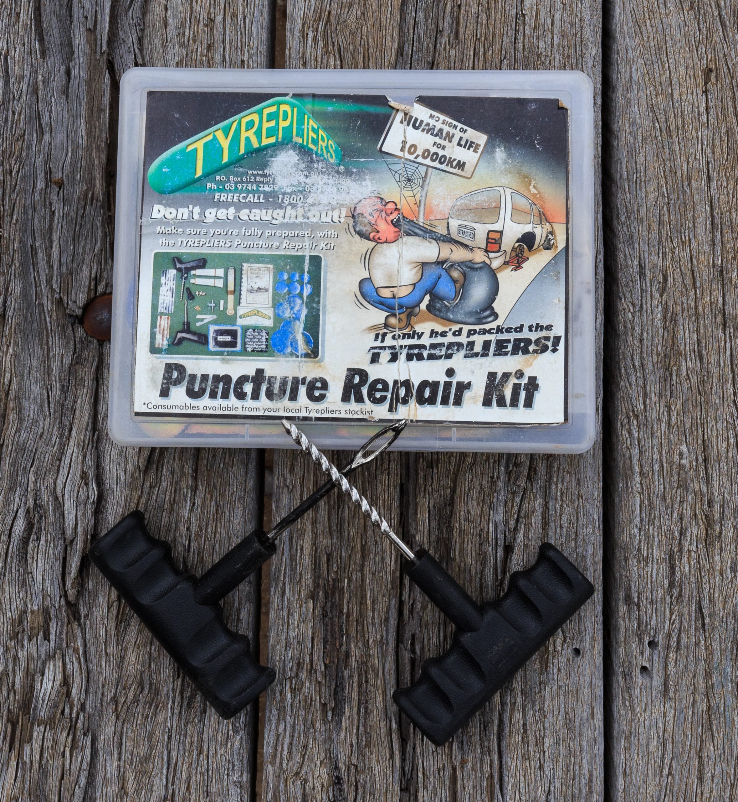 A puncture repair kit is an RV essential tool