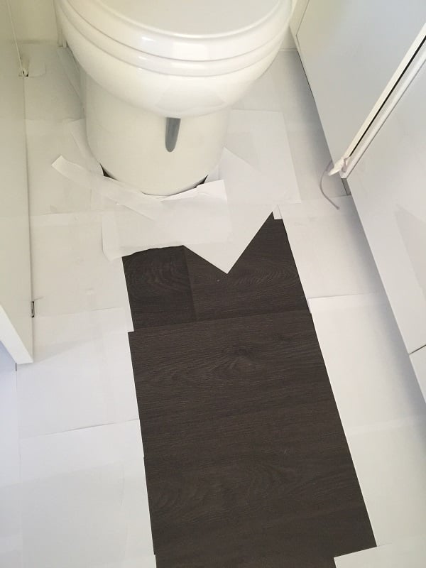 How to carpet a caravan and cutting out for the toilet