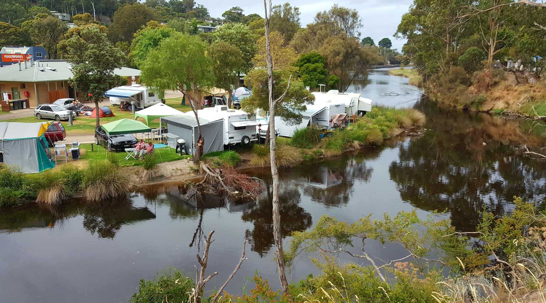 Lorne caravan park, Vic