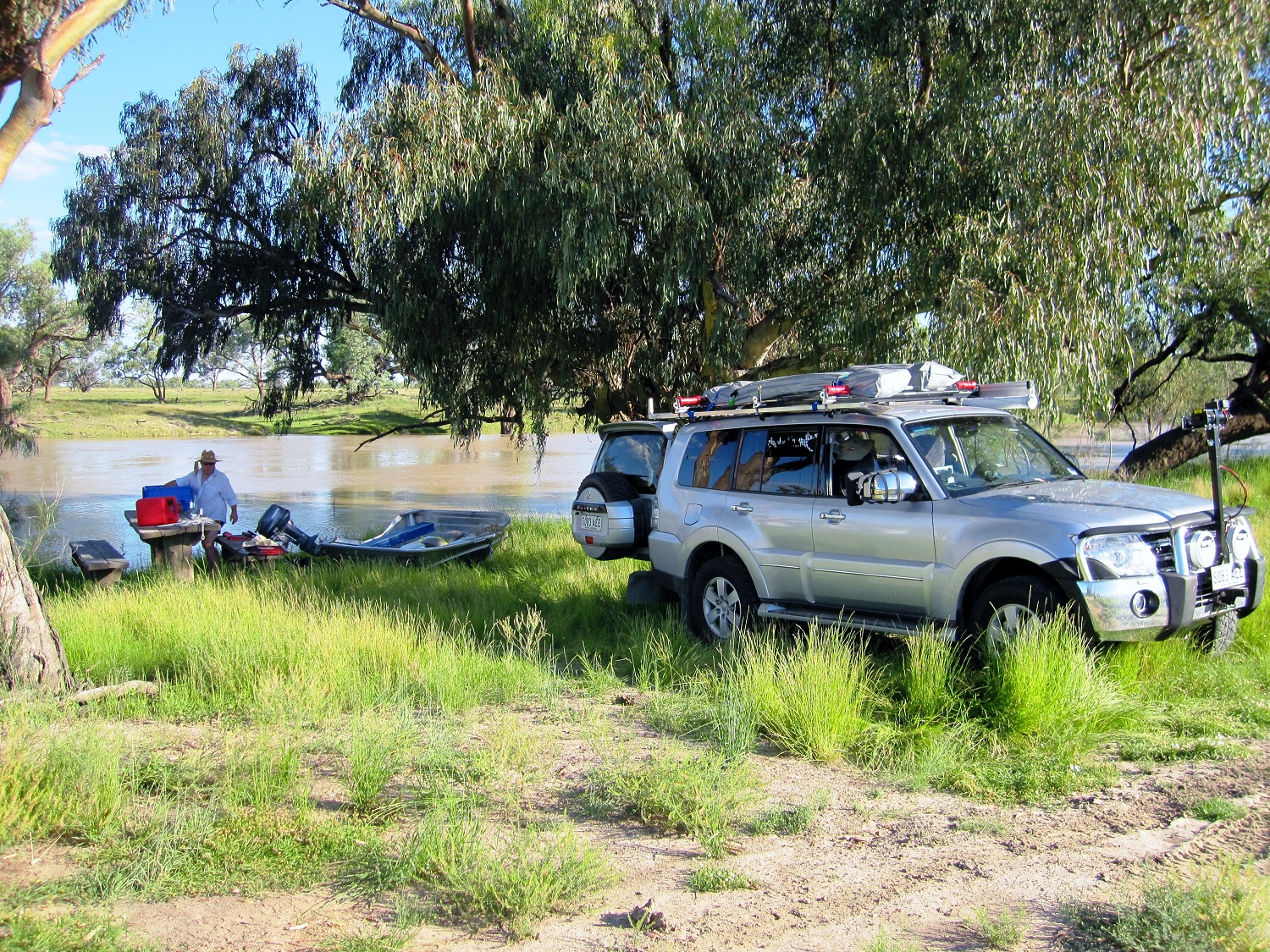 a perfect waterside camp