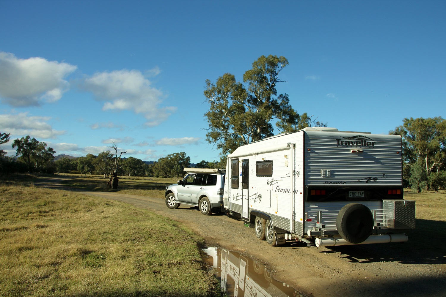 heading home from a caravan trip