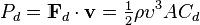 Power To Overcome Drag Formula