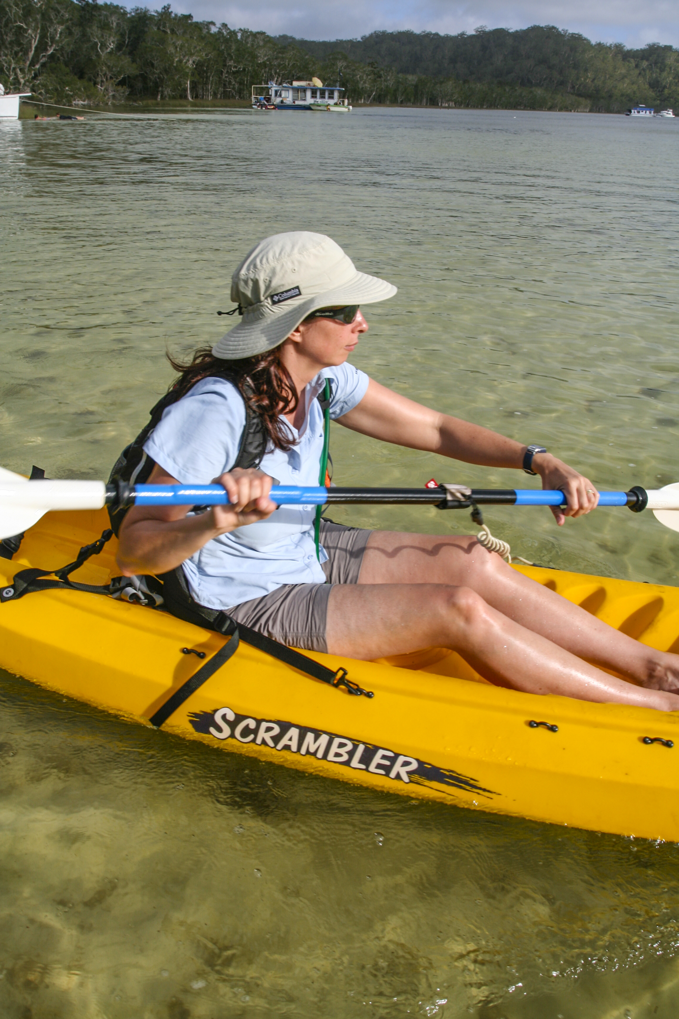 sitting on a Kayak 