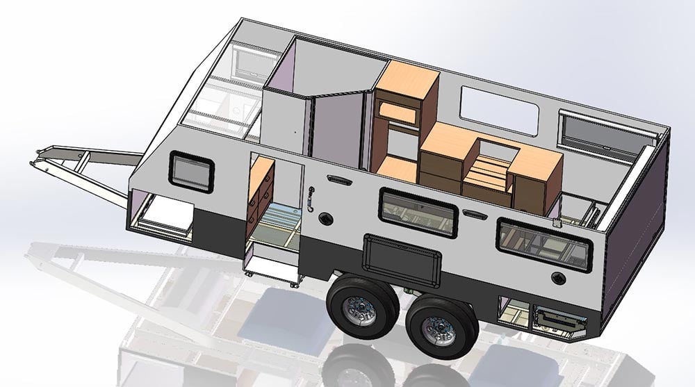 Caravan engineering - Ezytrail design