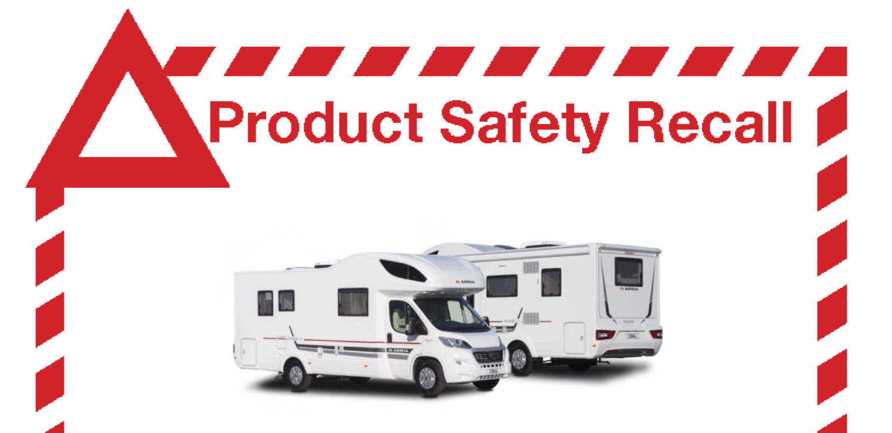 Adria Coral Motorhomes Recall