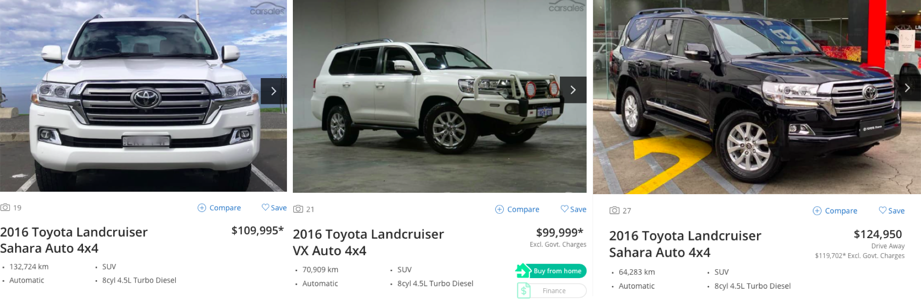 landcruiser - second hand market