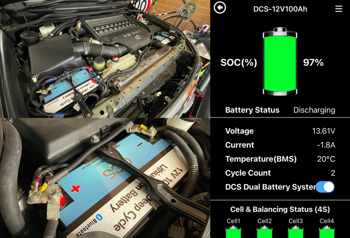 DCS Lithium dual battery system installation