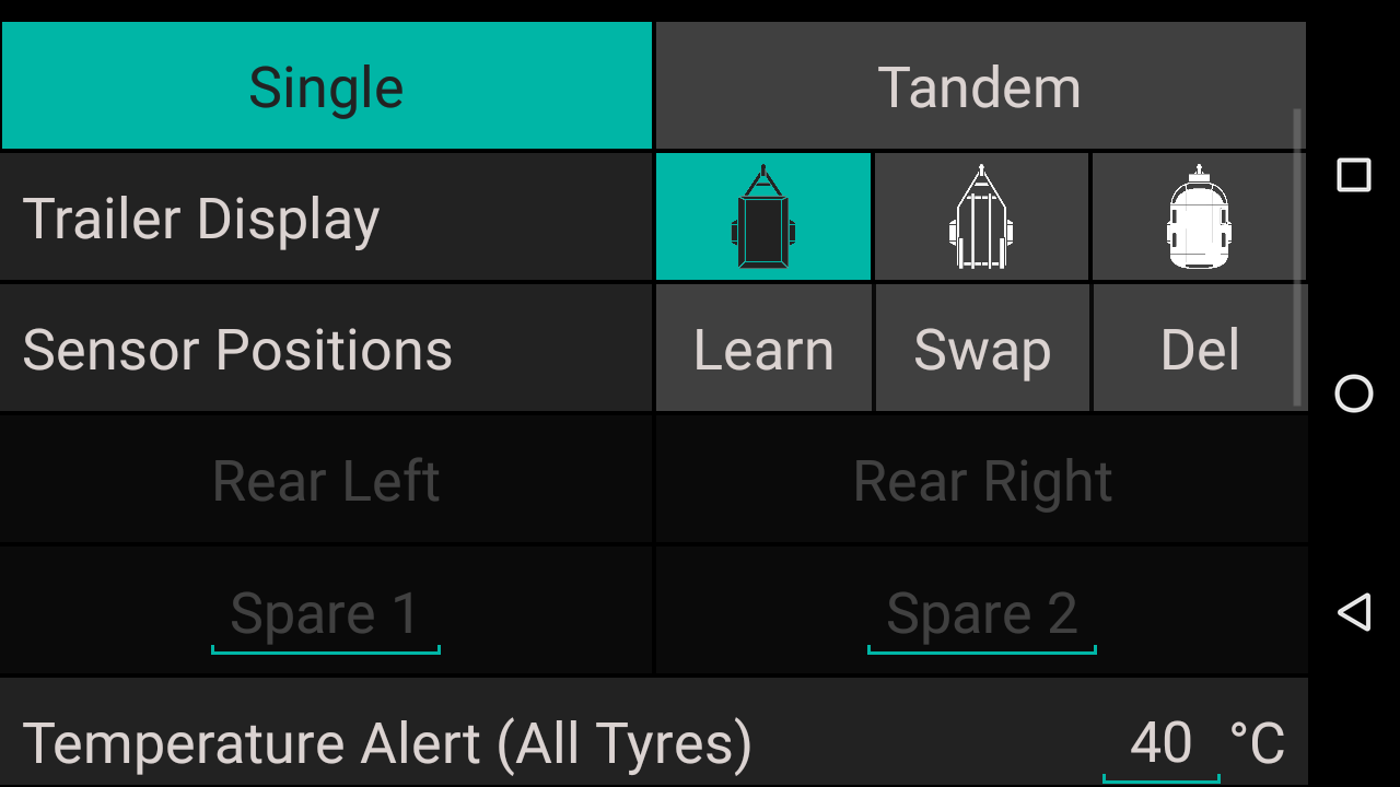 Tpms Trailer Module Settings