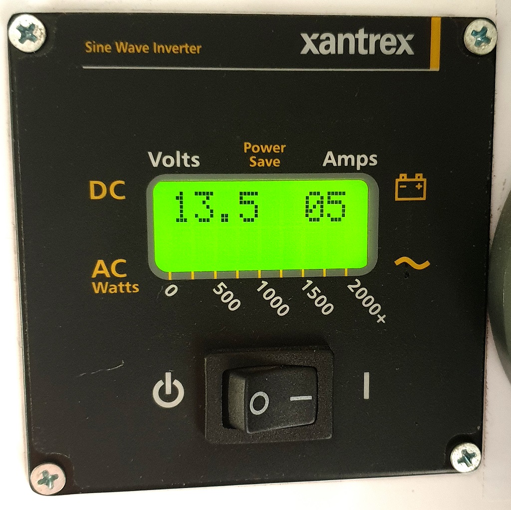 This Xantrex Inverter Monitors Current Draw From The Battery