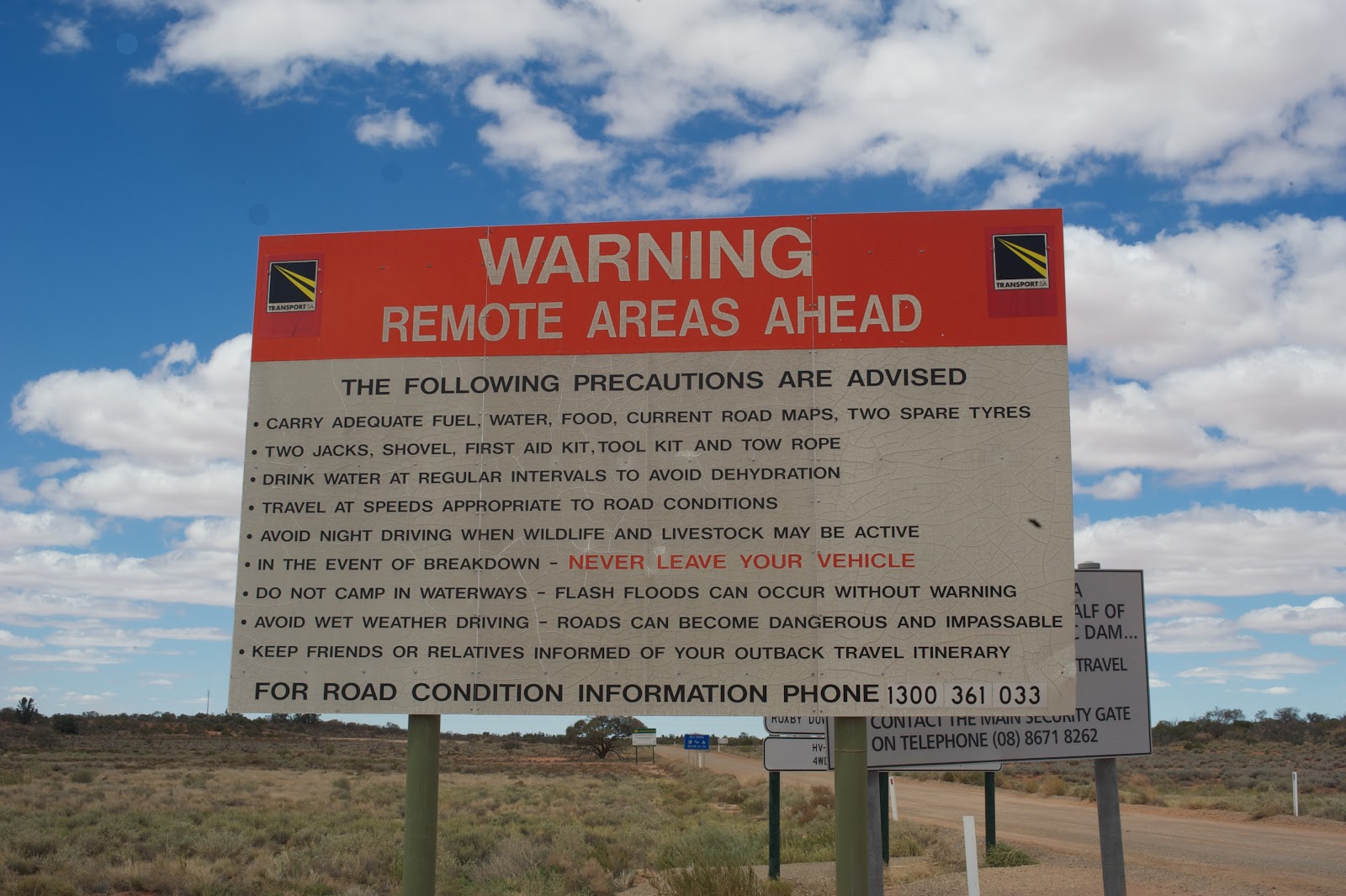 Survival Remote Area Sign