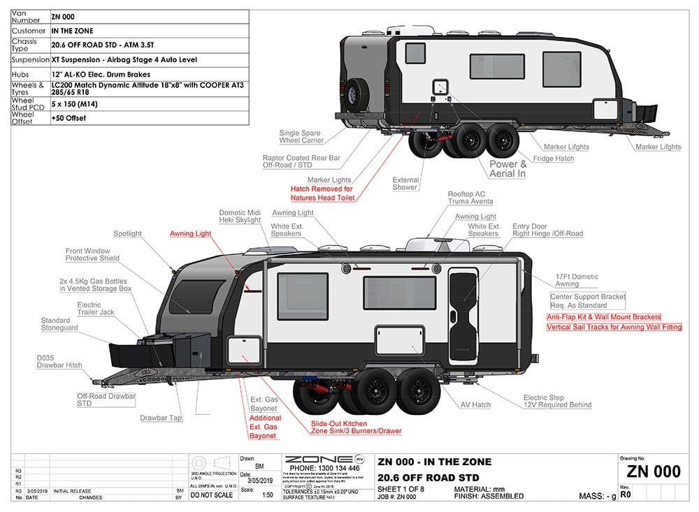 Caravan engineering - Zone RV CAD